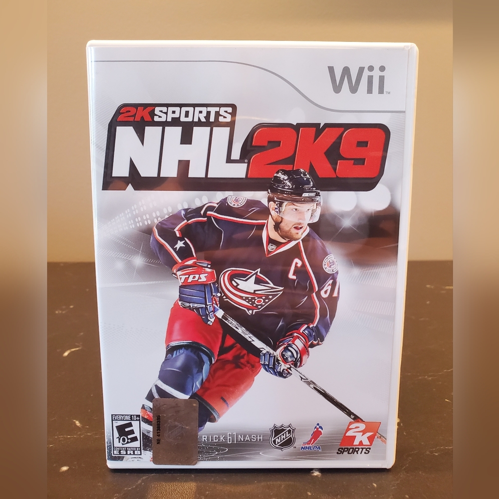 2K Sports NHL 2K9 Wii Game Complete with Manual.